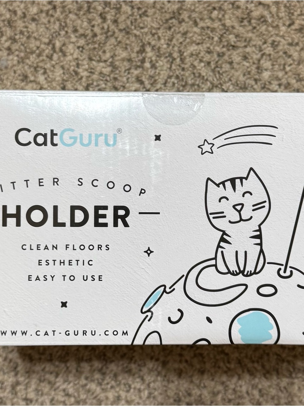 Gray Litter Scoop Holder — Neat Cat Grooming Storage